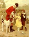 The Huntsmans Pet idyllic children Arthur John Elsley